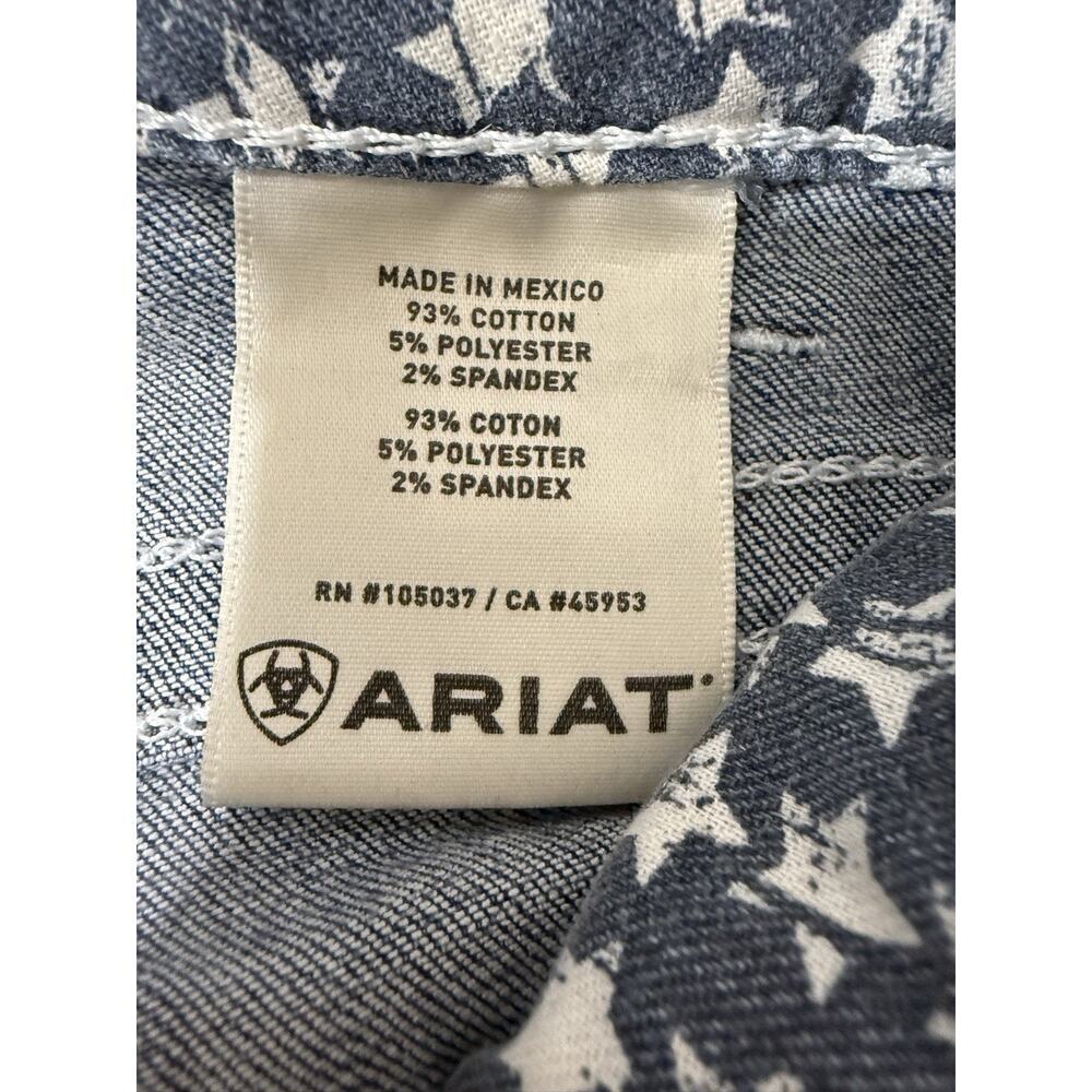 ARIAT R.E.A.L. Skinny Jeans Women’s 26R Low Rise Denim Frayed Hem Blue - Picture 15 of 16